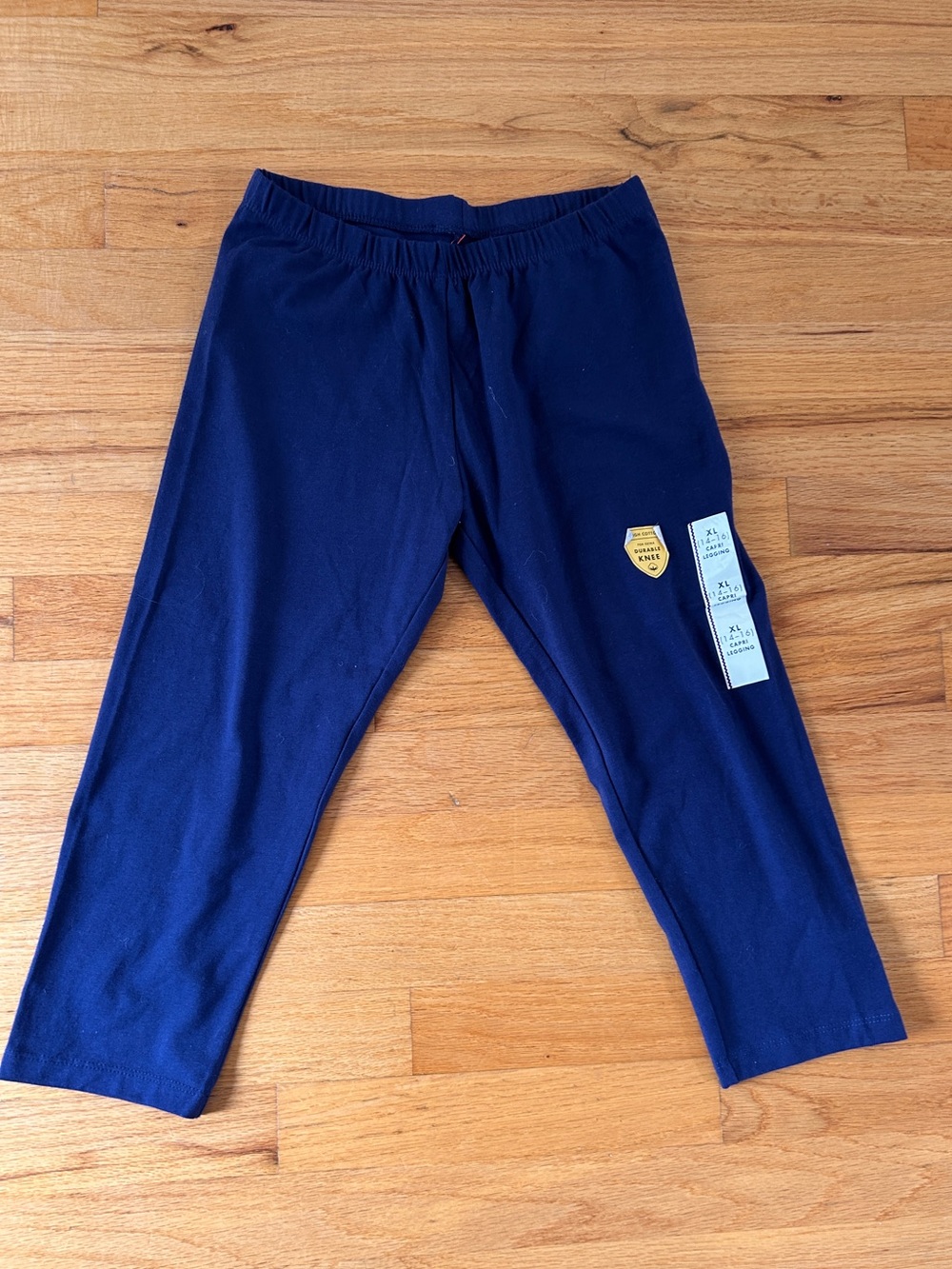 Kids Navy Blue Stretch Leggings